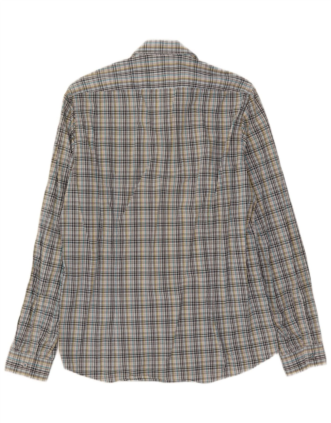 Cămașă pentru bărbați Hugo Boss, bumbac cu carouri multicolore mici