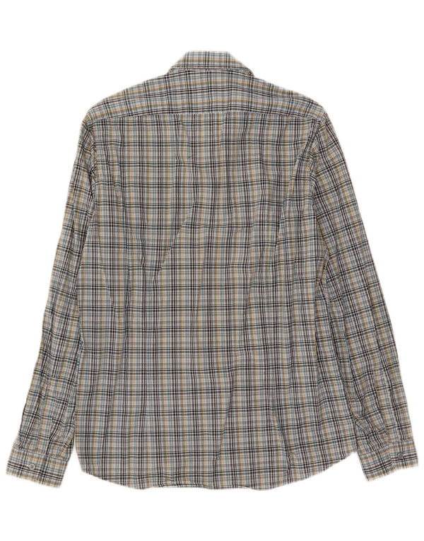 Cămașă pentru bărbați Hugo Boss, bumbac cu carouri multicolore mici