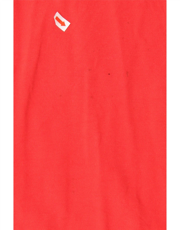 BEAR Mens Polo Shirt Large Red Cotton
