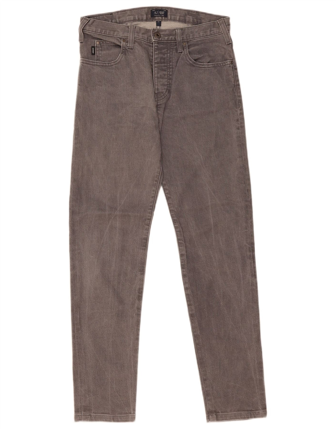 Blugi slim pentru bărbați Armani W28 L29 bumbac gri