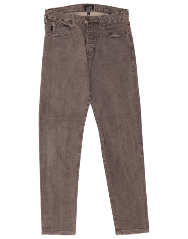 Blugi slim pentru bărbați Armani W28 L29 bumbac gri