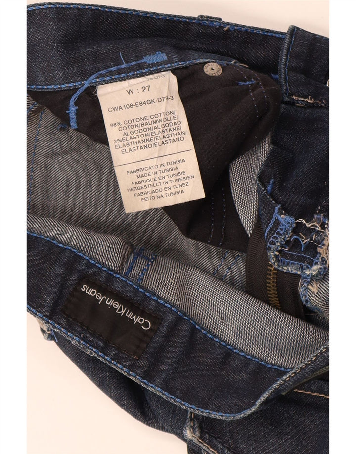 Blugi slim pentru femei Calvin Klein W27 L29 bumbac bleumarin