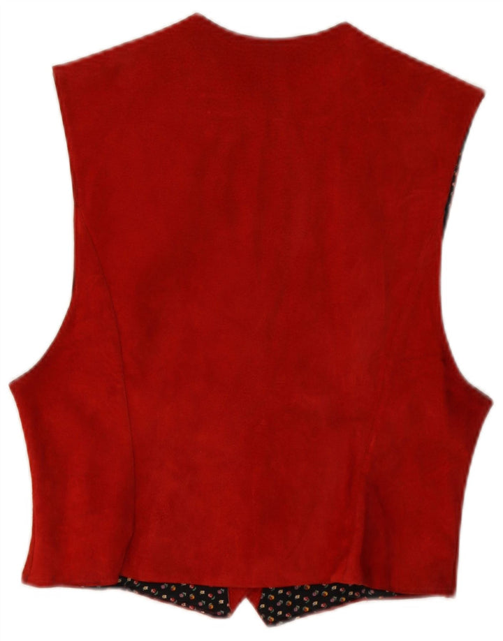Vestă vintage pentru femei UK 10 Small Red