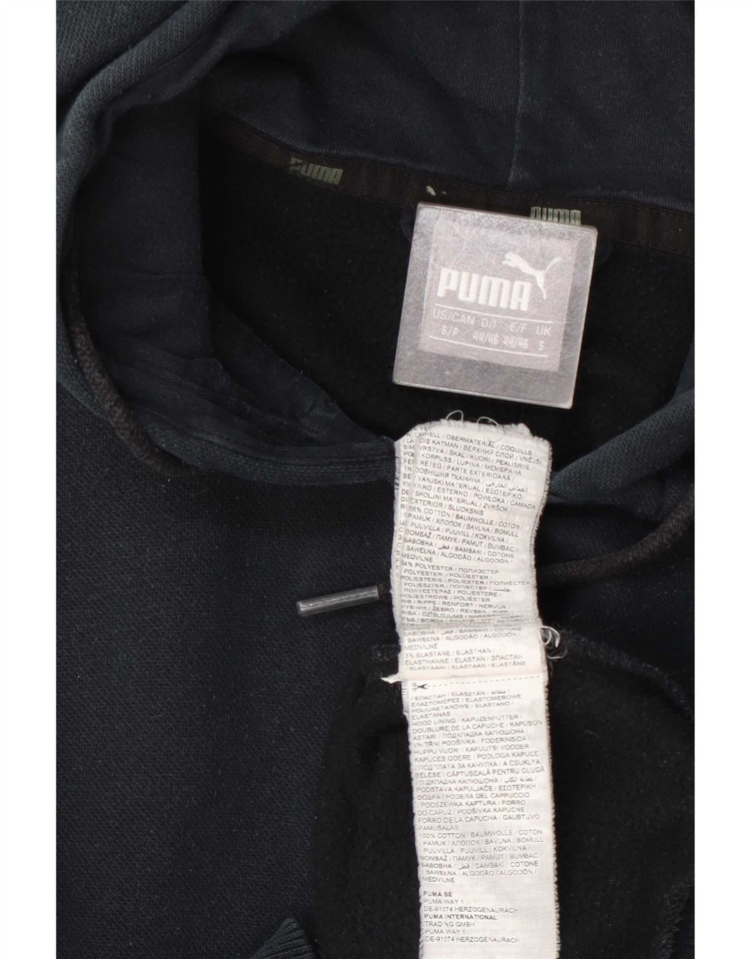Pulover Puma pentru bărbați, cu fermoar, bumbac, albastru