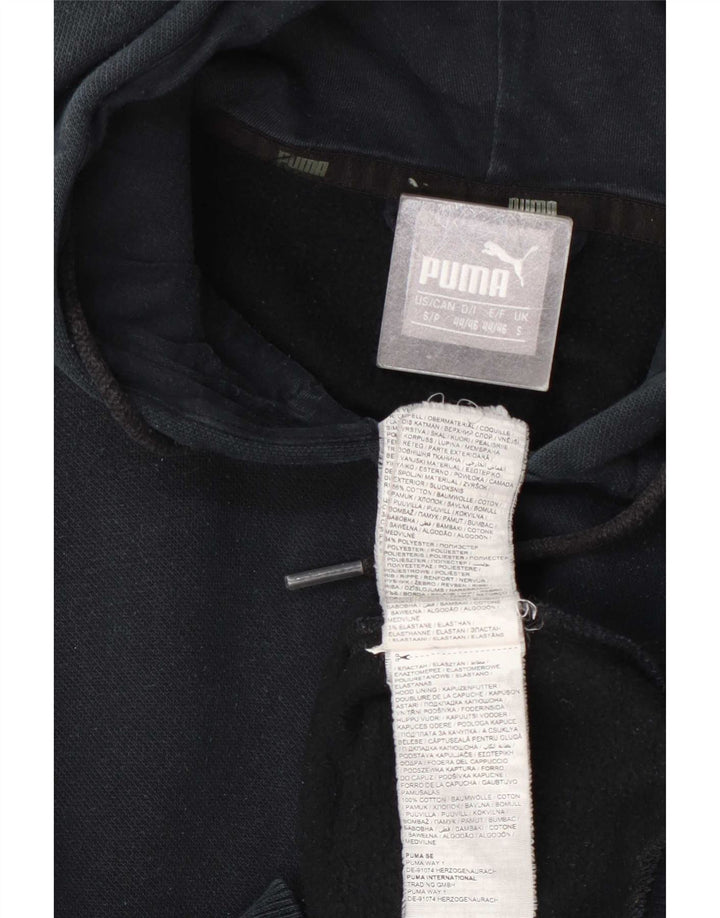 Pulover Puma pentru bărbați, cu fermoar, bumbac, albastru