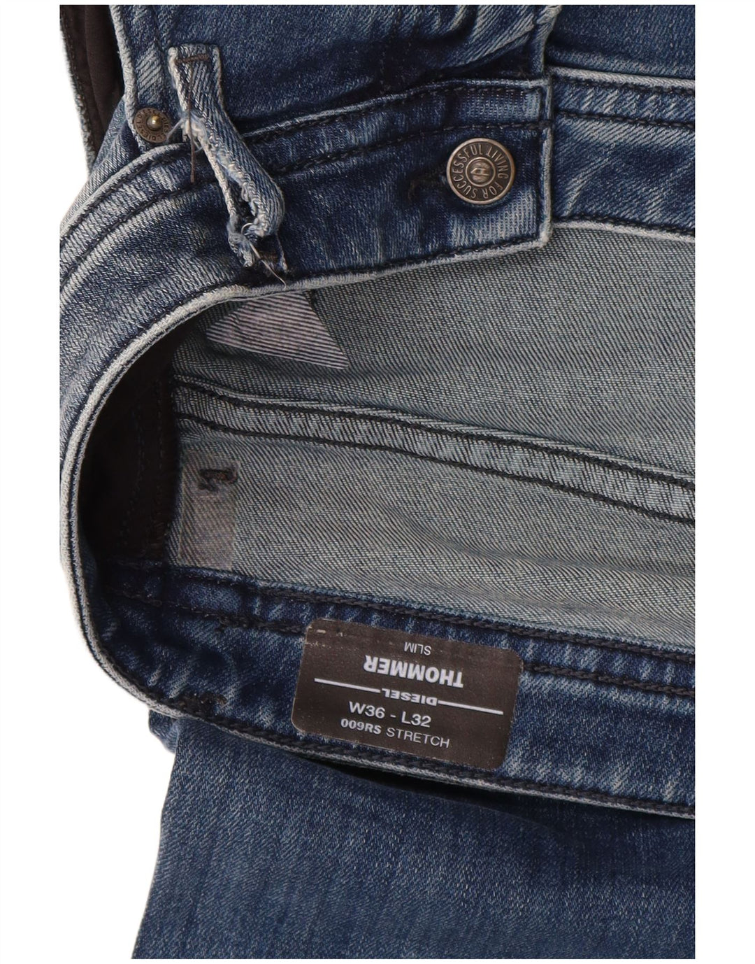 Blugi Diesel Thommer Slim pentru bărbați W36 L32 Bumbac albastru