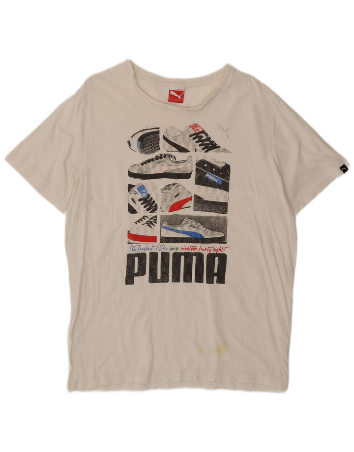 Tricou grafic Puma pentru bărbați Top XL alb