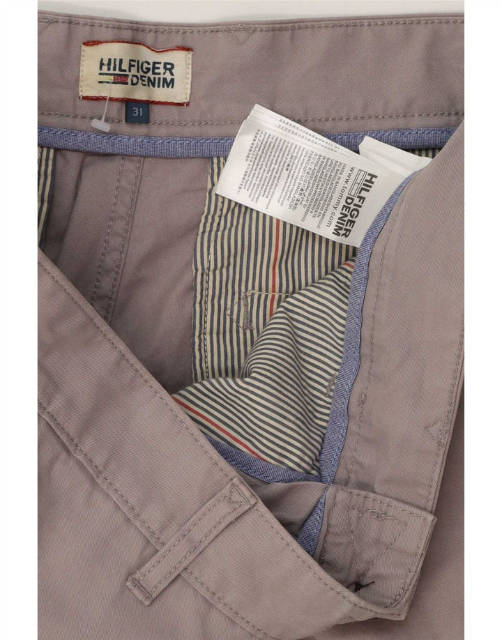 Pantaloni scurți chino Tommy Hilfiger pentru bărbați W31, bumbac gri mediu