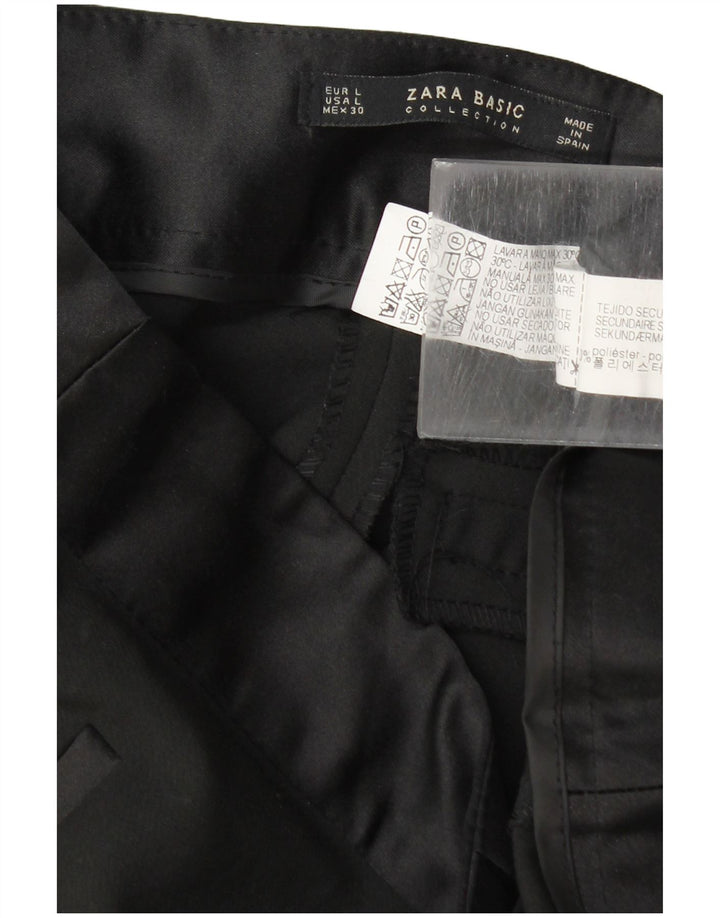 Pantaloni casual slim pentru femei Zara L30 L29 Poliester negru