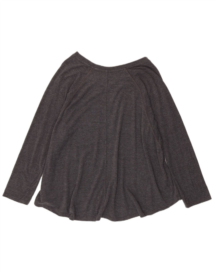 Top pentru femei Tommy Hilfiger cu mânecă lungă UK 20 2XL Gri Poliester