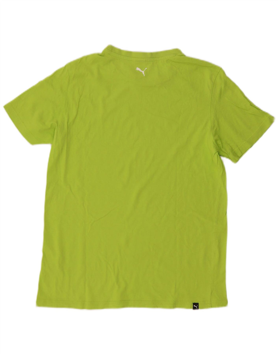 Tricou grafic PUMA fete Top 15-16 ani bumbac verde