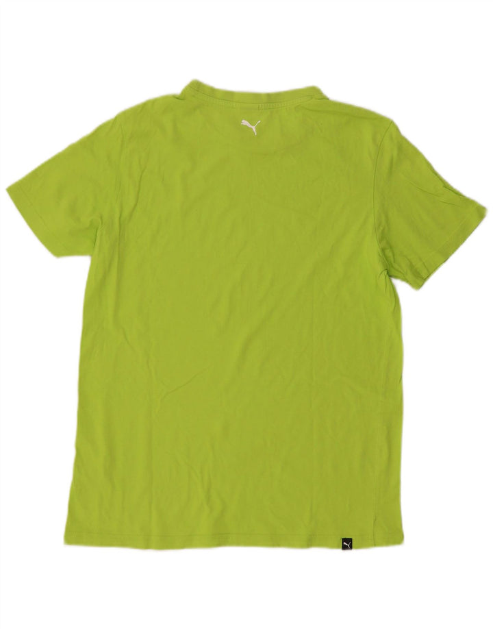 Tricou grafic PUMA fete Top 15-16 ani bumbac verde