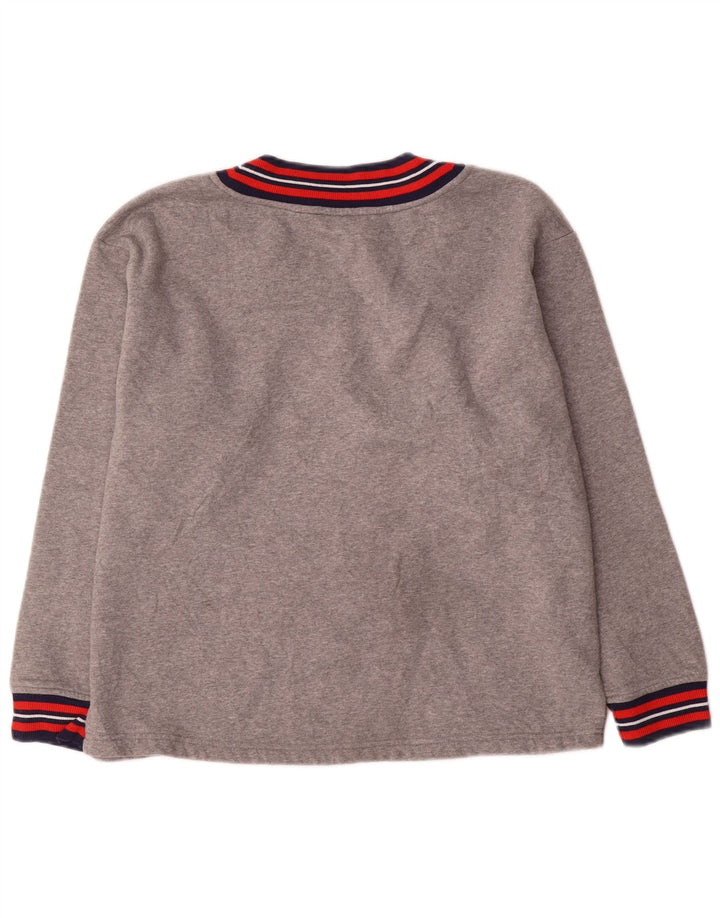 Pulover cu grafic pentru femei Fila UK 14, mare, gri Colorblock