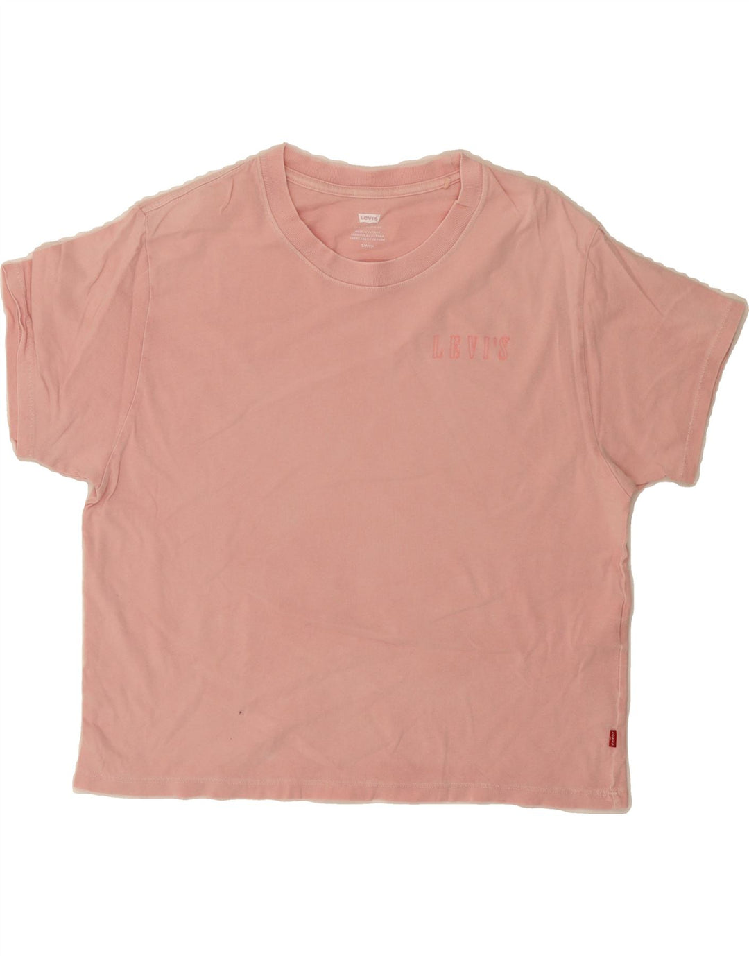 LEVI'S Womens Oversized T-Shirt Top UK 10 Small Pink Cotton Vintage Levi's and Second-Hand Levi's from Messina Hembry 
