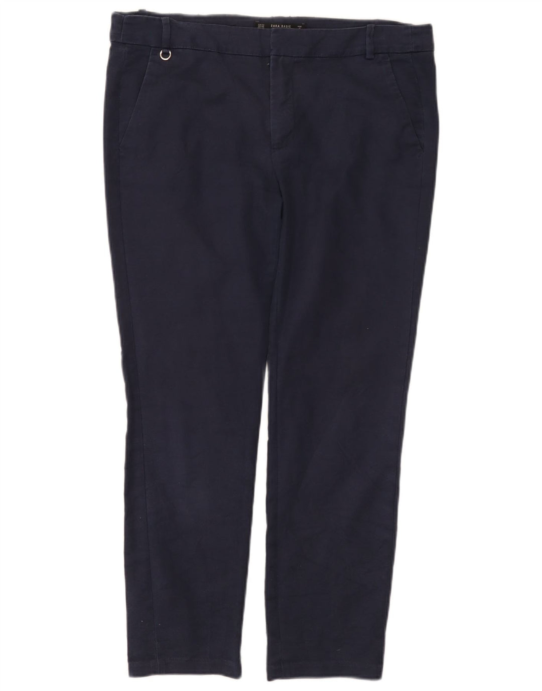 Pantaloni chino slim pentru femei Zara EU 40 Medium W30 L26 Bleumarin