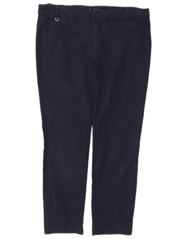 Pantaloni chino slim pentru femei Zara EU 40 Medium W30 L26 Bleumarin