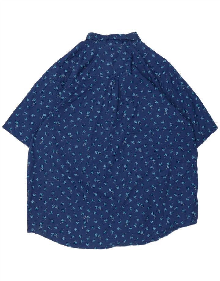 Cămașă cu mânecă scurtă pentru bărbați IZOD 3XL, bumbac cu flori albastre