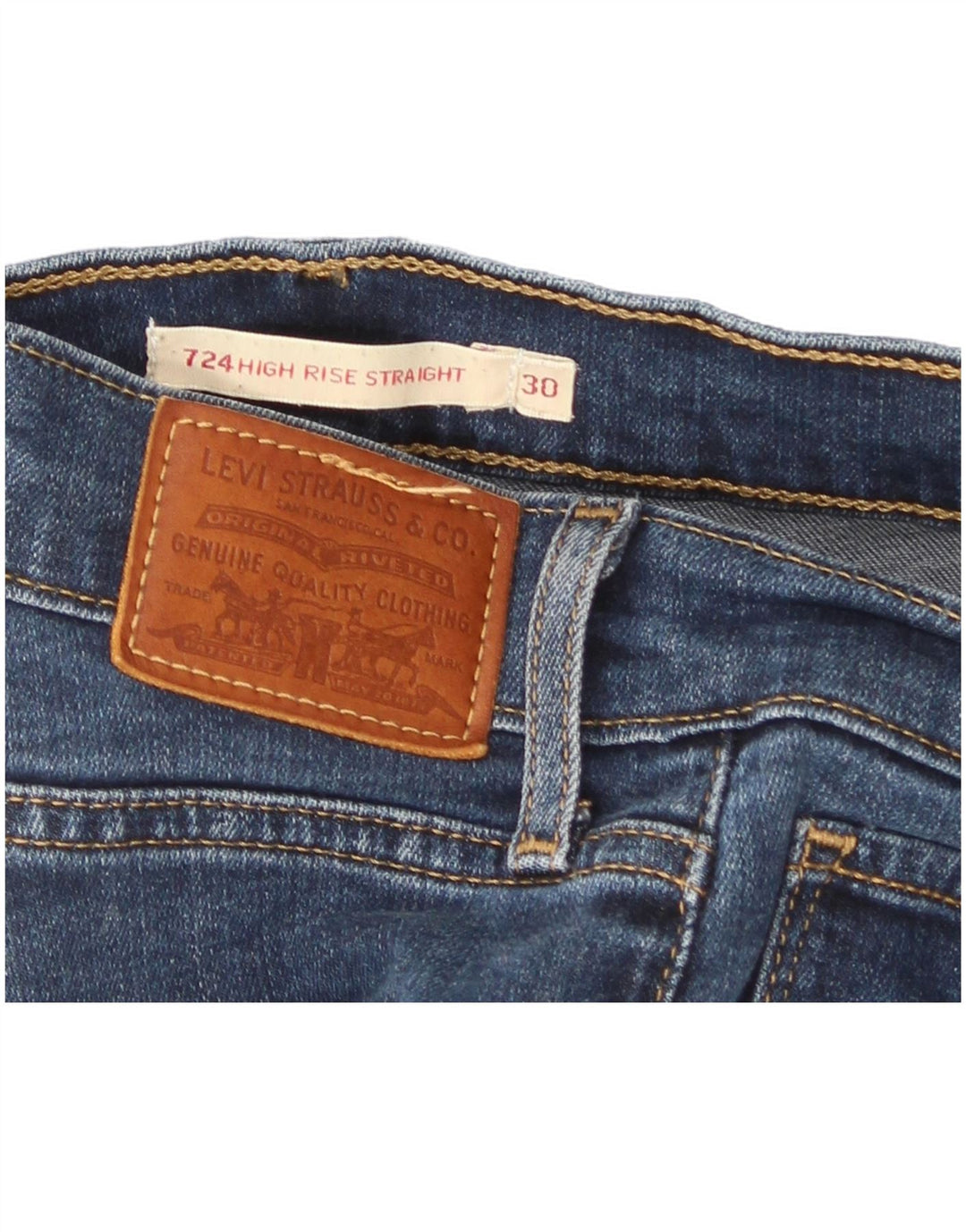 Blugi drepti 724 Levi's pentru femei L30 L30 albastru