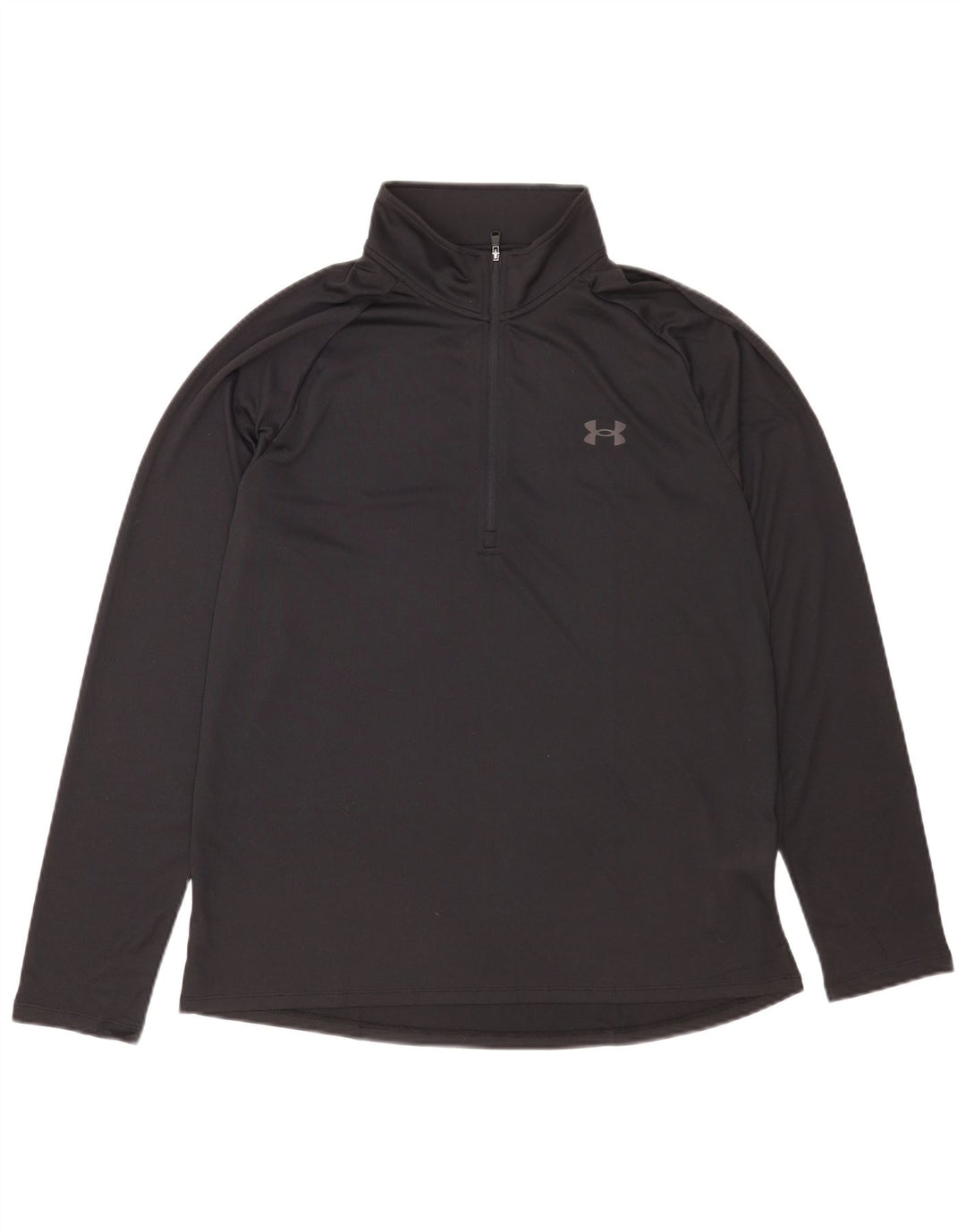 Top cu mânecă lungă Under Armour, cu fermoar, poliester negru