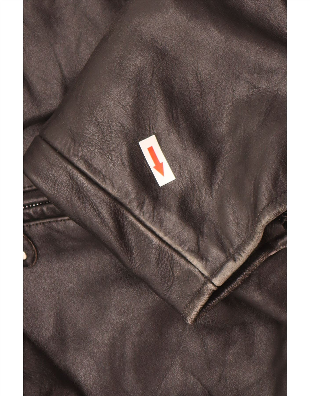 Jachetă de piele vintage pentru bărbați UK 44 2XL din piele neagră