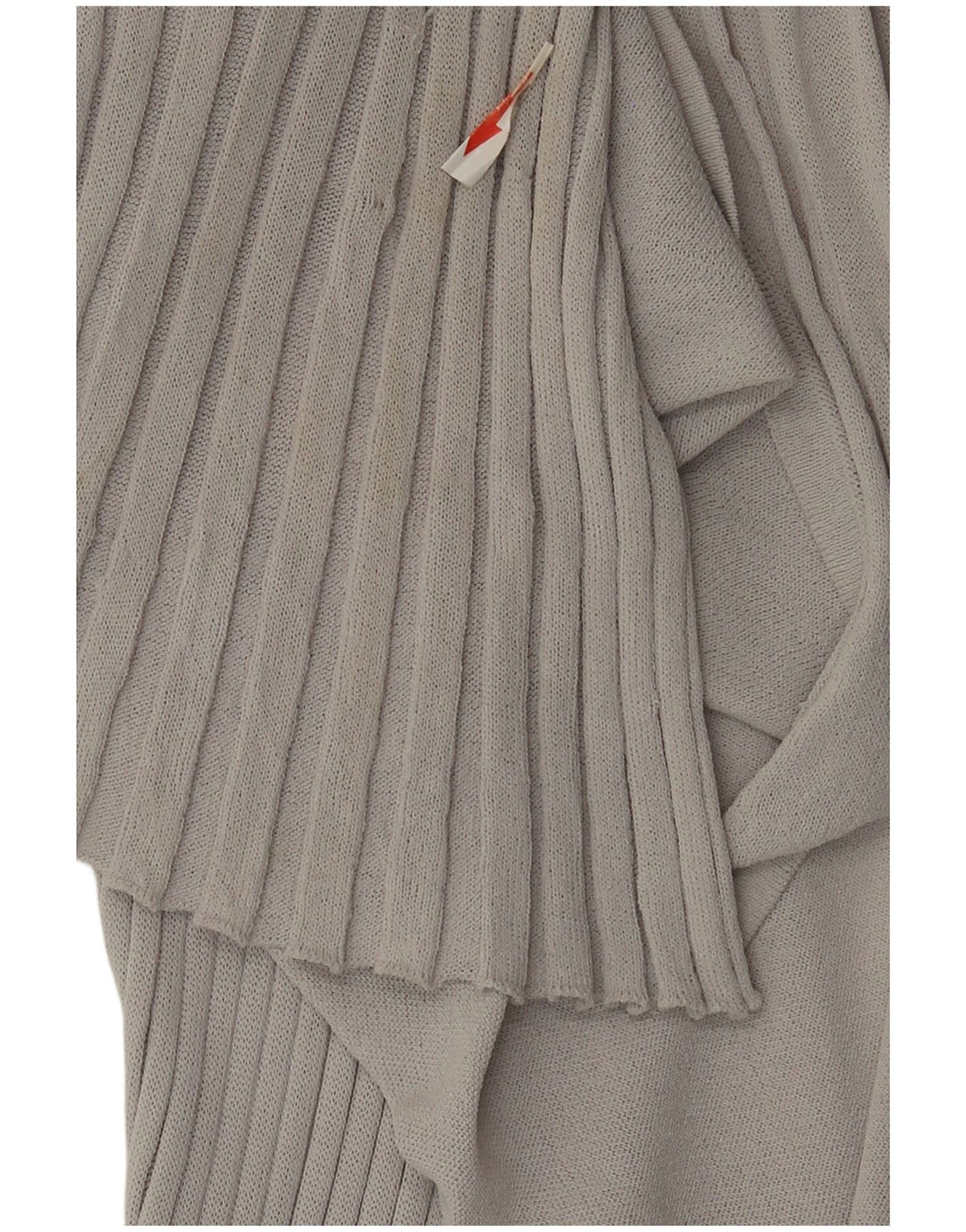 Top cardigan cu paragate pentru femei Zara UK 12, viscoză, gri mediu