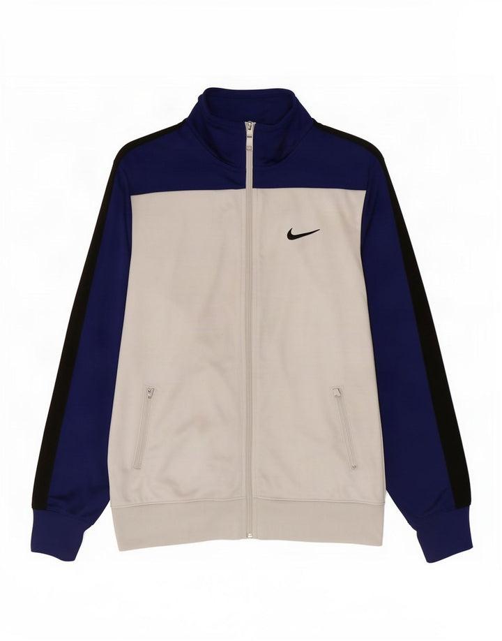 Jachetă de trening Nike pentru femei UK 18 XL, poliester color bloc alb