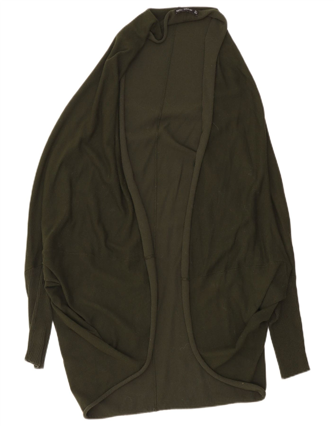 Pulover cardigan deschis supradimensionat pentru femei Zara UK 14 Medium Khaki