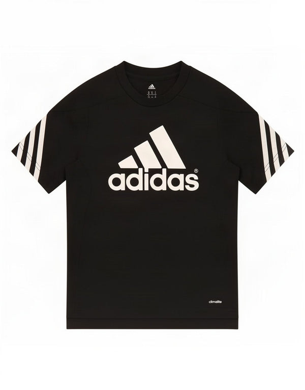Tricou cu grafic Climalite Adidas Fete Top 9-10 Ani Mediu Negru