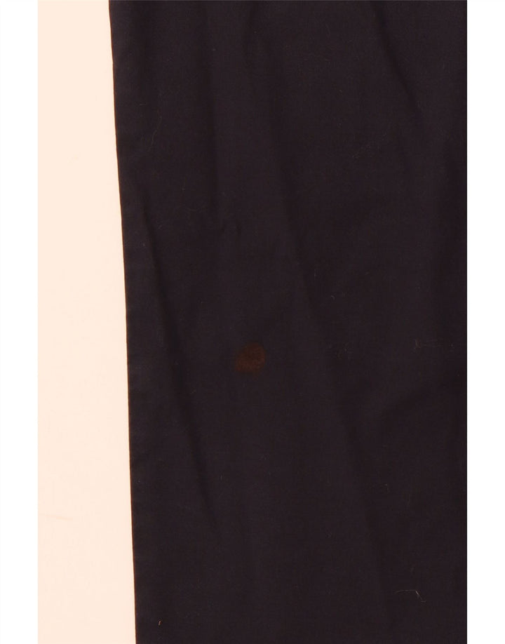 ARMANI Pantaloni Drepți Casual Magnolia Femei L31 L28 Bumbac Bleumarin