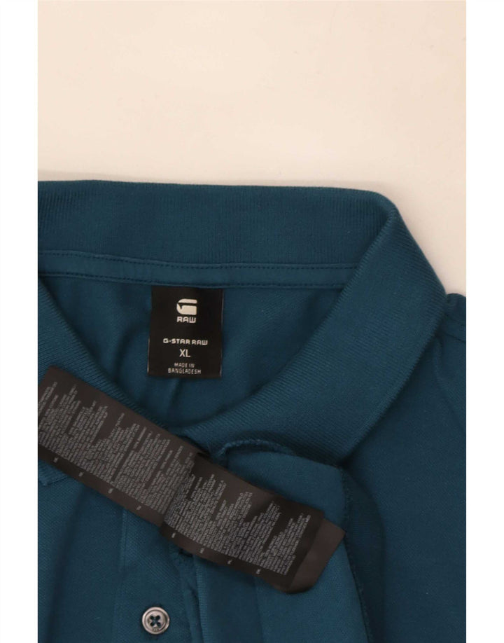 Cămașă polo G-Star pentru bărbați XL Bumbac albastru