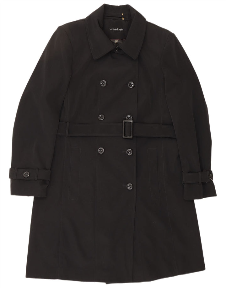 Trench pentru femei CALVIN KLEIN UK 16 Poliester negru mare