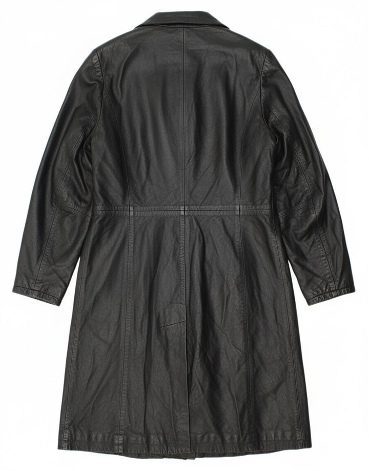 Palton de piele Roberta Ferrini pentru femei IT 44 Medium Black Leather