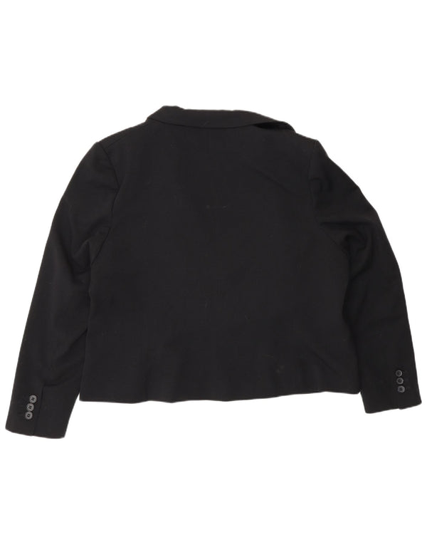 Jachetă pentru femei Marks & Spencer cu 1 nasture, UK 20 2XL, poliester negru
