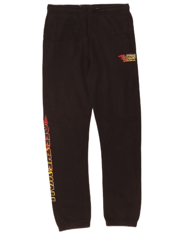 Pantaloni de trening grafic pentru femei Vans Joggeri UK 14 Bumbac negru mare