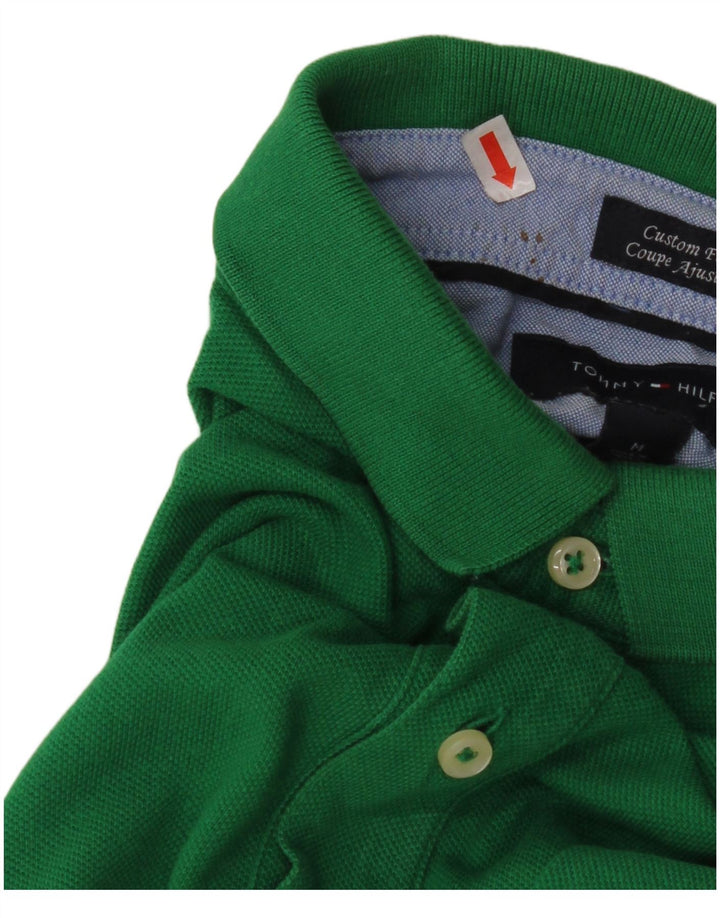 Tricou polo personalizat TOMMY HILFIGER pentru bărbați, verde mediu