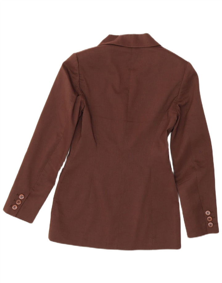 Jachetă Blazer pentru femei Karen Millen, cu 2 nasturi, UK 8, in maro mic