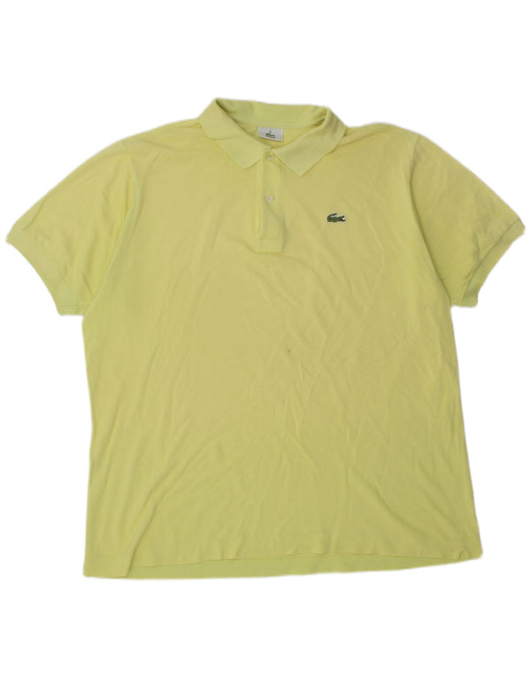 Tricou polo pentru bărbați LACOSTE Mărimea 6 XL Bumbac galben