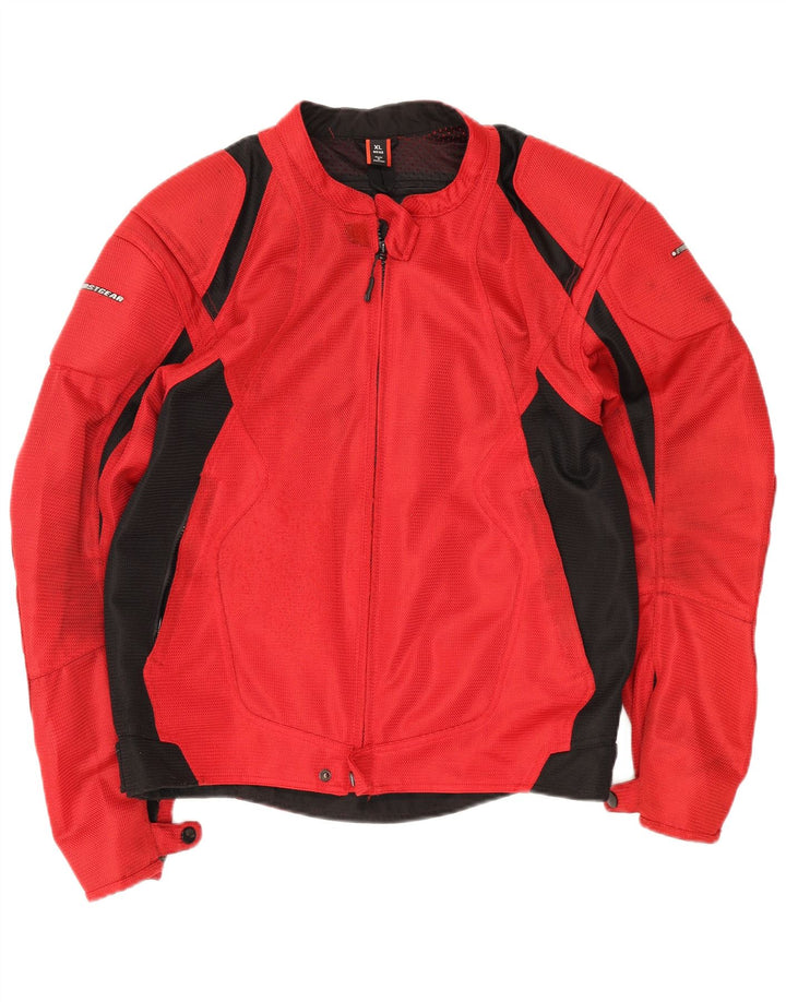 Jachetă vintage pentru bărbați, UK 42 XL, roșu, bloc de culoare