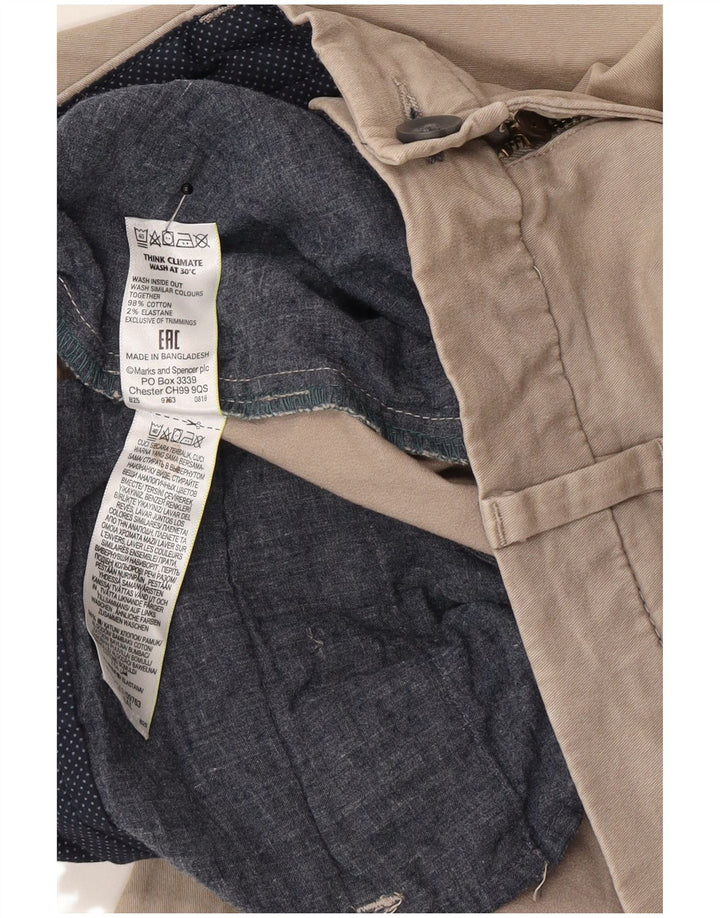 Pantaloni chino subțiri pentru bărbați Marks & Spencer L32 L29 bumbac gri