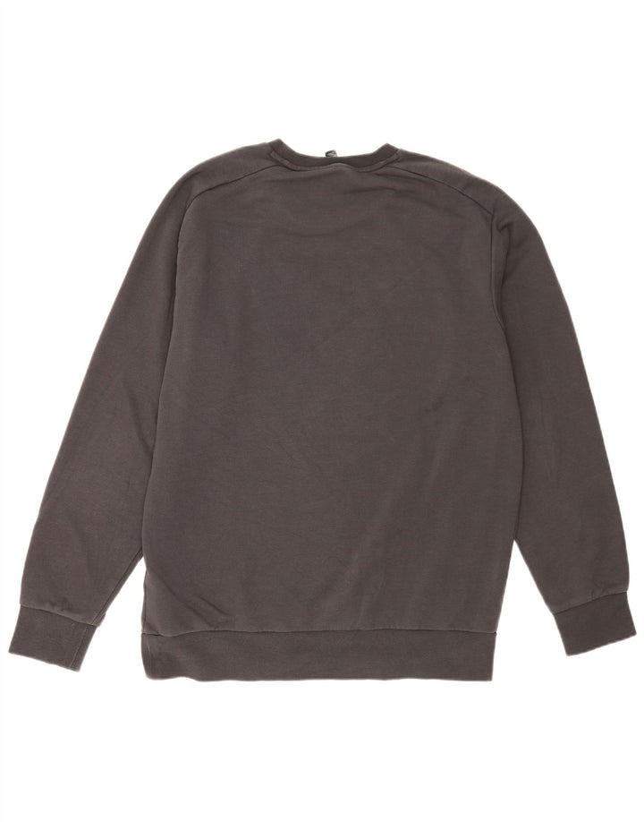 Hanorac pentru bărbați Adidas Graphic Regular Fit Pulover mare din bumbac gri
