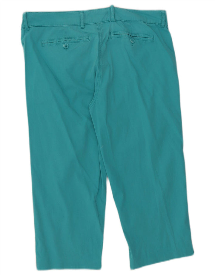 Pantaloni Capri pentru femei Marks & Spencer UK 10 Small W32 L18 Turcoaz
