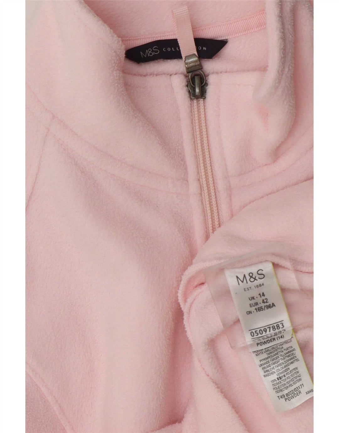 Jachetă fleece pentru femei Marks & Spencer UK 14, mare, roz, poliester