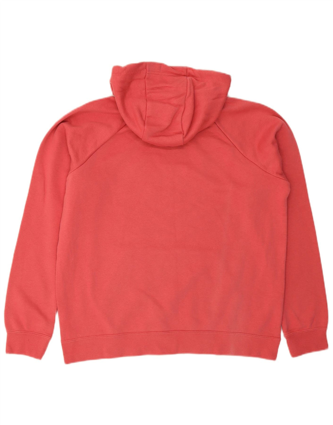 NIKE Mens Hoodie Jumper Large Red Cotton