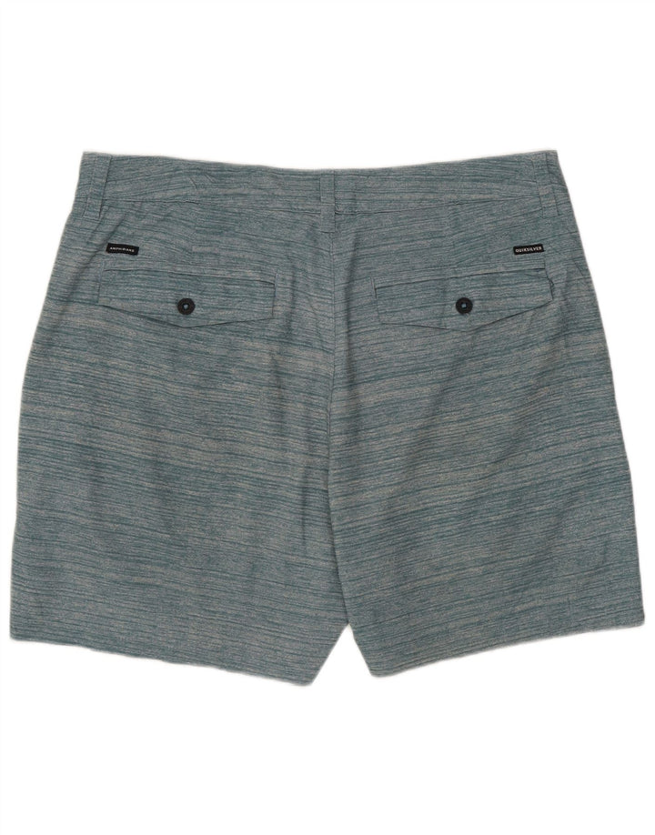 Pantaloni scurți chino pentru bărbați Quiksilver W33 cu dungi verzi medii