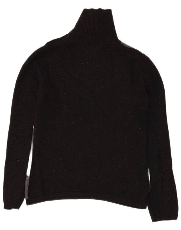 Max Mara Pulover pentru femei de weekend cu buton și gât UK 12 Medium Black