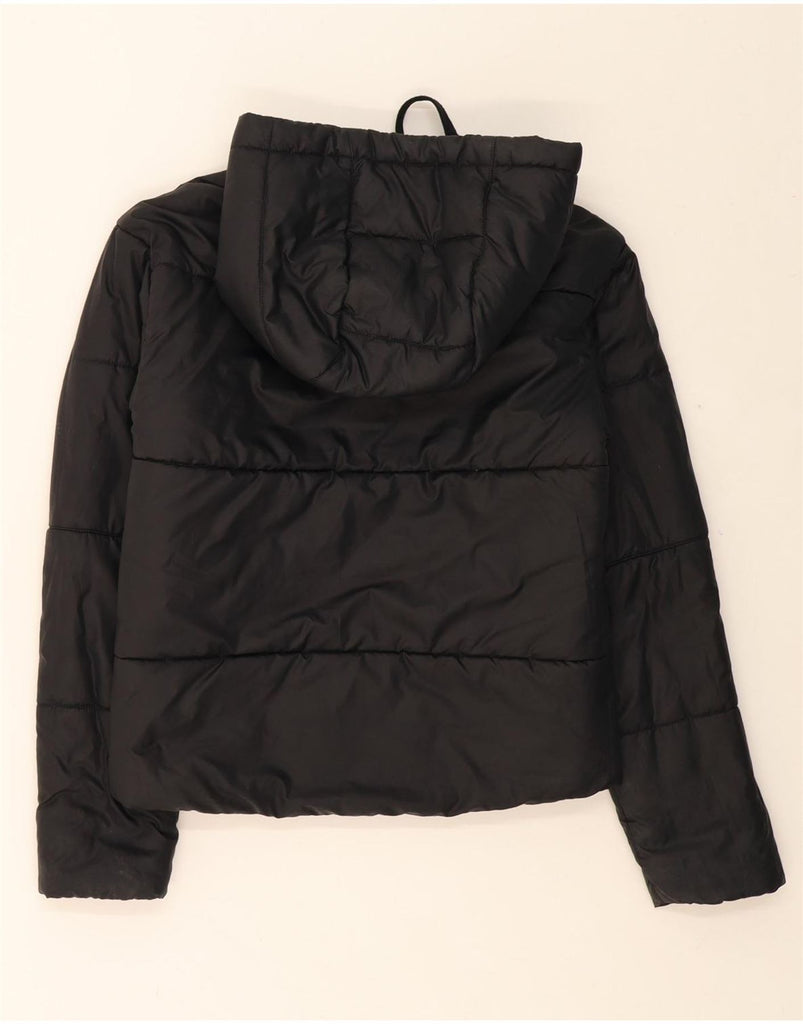 NIKE Womens Hooded Reversible Padded Jacket UK 6 XS Black Polyester Vintage Nike and Second-Hand Nike from Messina Hembry 