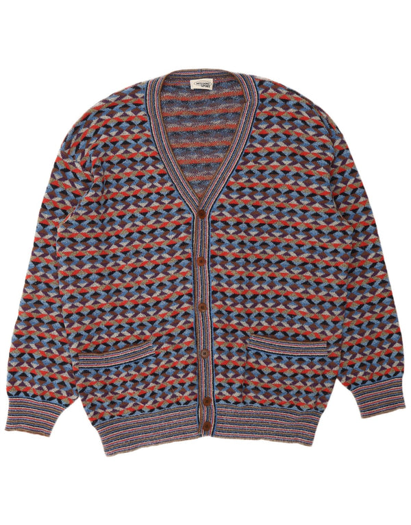 Pulover cardigan pentru bărbați MISSONI IT 54 XL Designer geometric multicolor