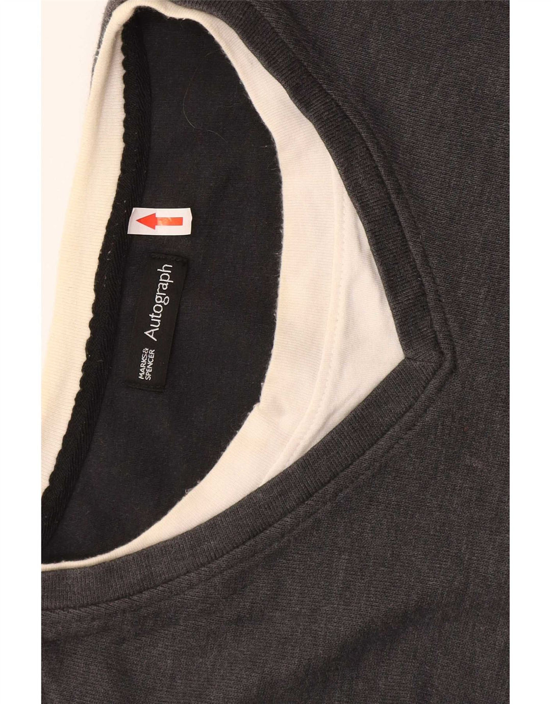 Marks & Spencer Mens Autograph Top Long Sleeve XL Grey Cotton