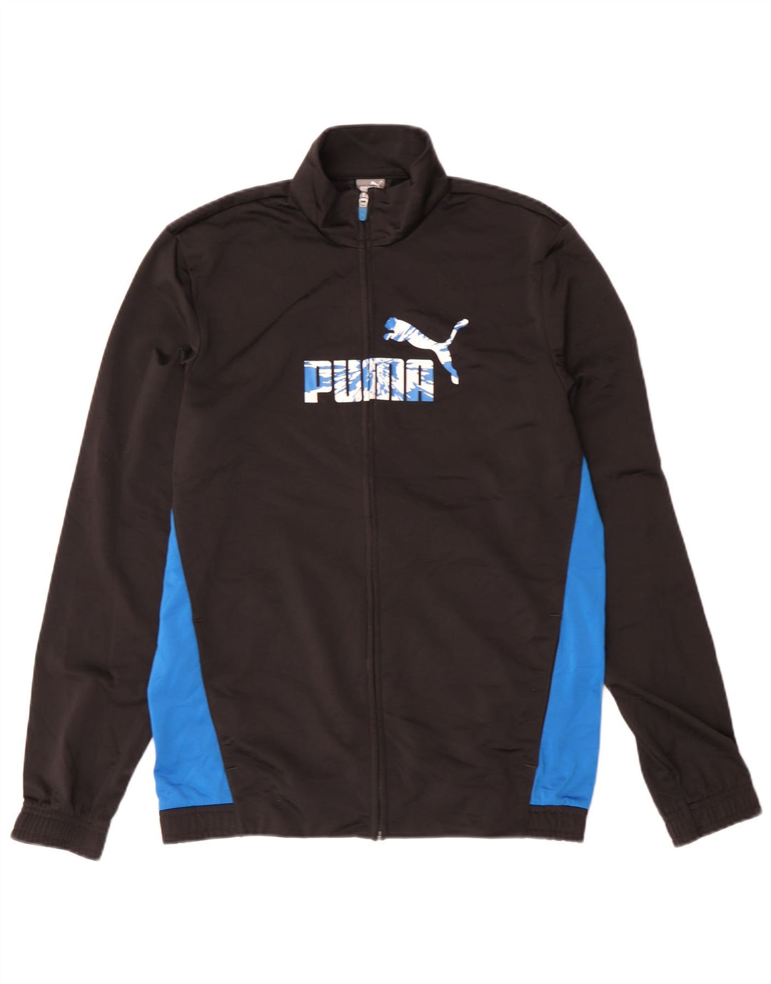 Jachetă de trening cu grafică Puma pentru băieți 15-16 ani, negru, color block