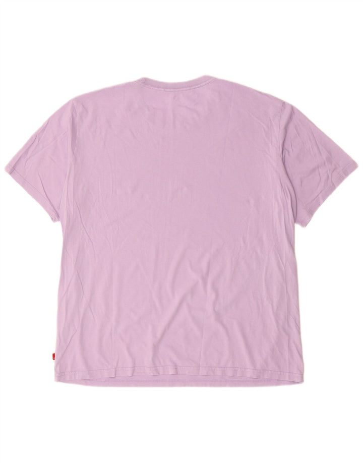 Tricou grafic pentru bărbați Levi's Relaxed Fit Top mare din bumbac roz